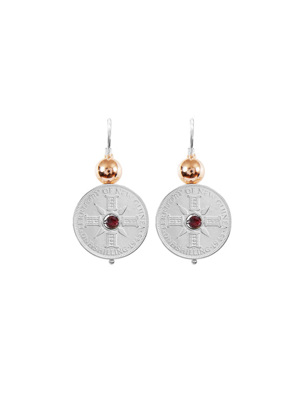 fiorina Simple PNG Coin Earrings
