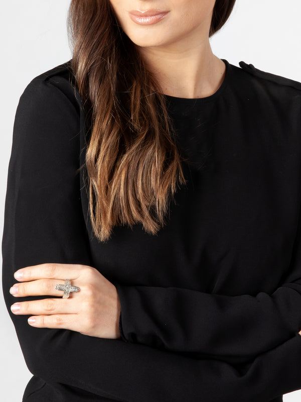 Fiorina Small Coin Cross Ring