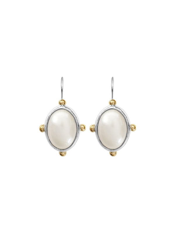 fiorina Venus Oval Pearl Earrings
