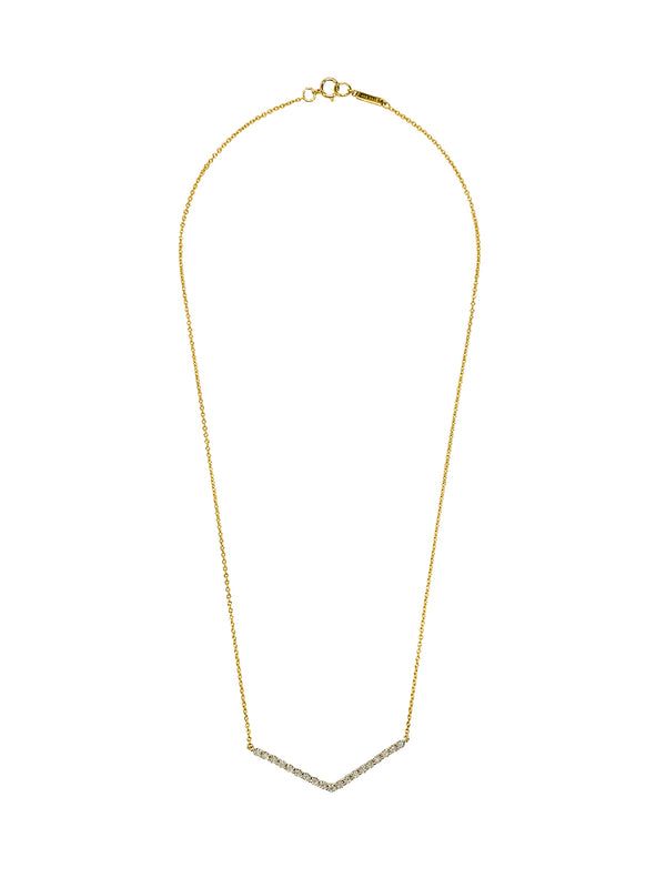 fiorina Gold and Diamond V Necklace Yellow Gold (Pre-Order)Variant sold out or unavailable
