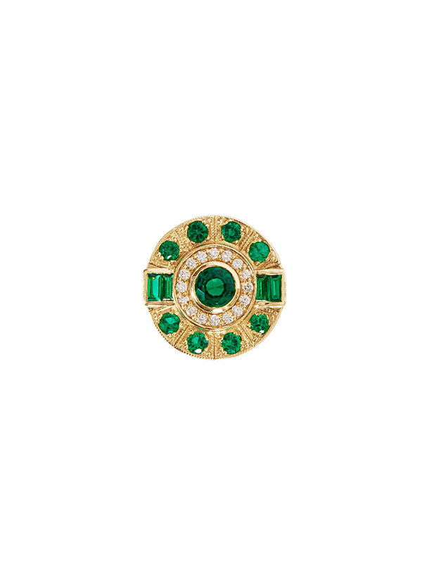fiorina Gold Aztec Ring Hydrothermal EmeraldVariant sold out or unavailable
