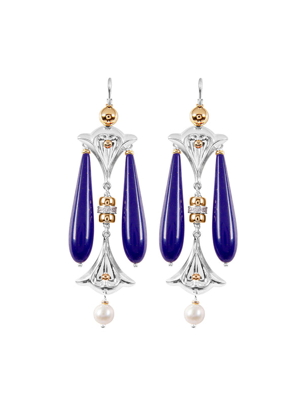 fiorina Lumiere Drop Earrings LapisVariant sold out or unavailable