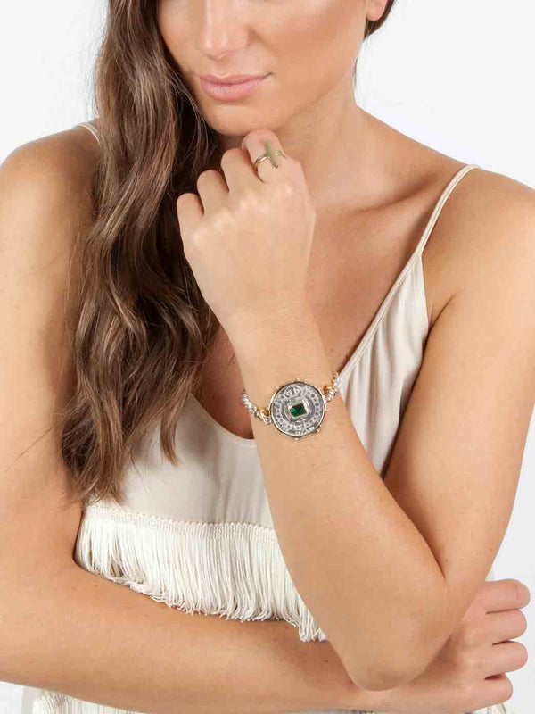 Fiorina Medium Jewel Gem Bracelet Emerald (hydrothermal)Variant Sold Out Or Unavailable
