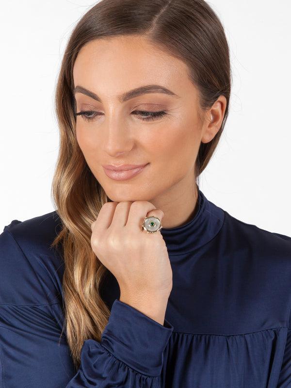 Fiorina Mini Joy Gem Pinkie Ring Emerald (hydrothermal)Variant Sold Out Or Unavailable