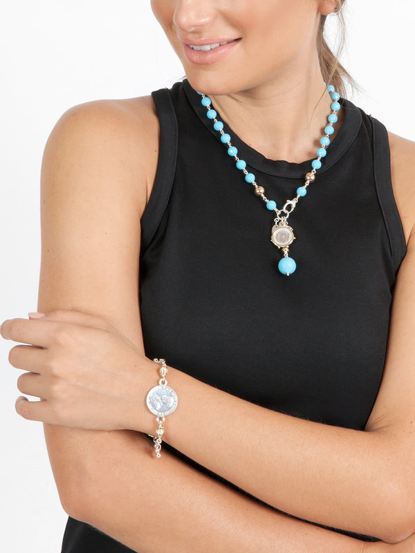 Fiorina Pearlina Necklace TurquoiseVariant Sold Out Or Unavailable