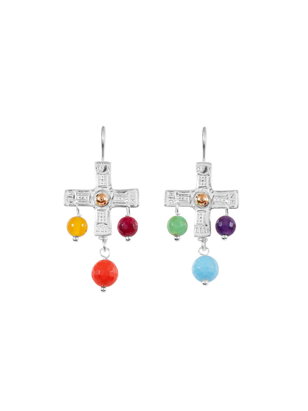 Fiorina PNG Cross Earrings SodaliteVariant Sold Out Or Unavailable