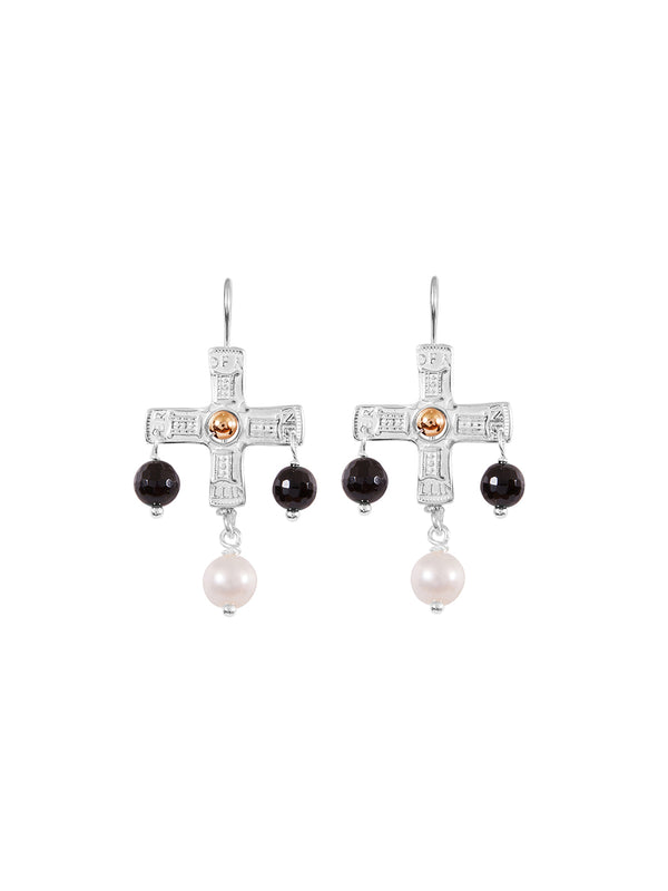 Fiorina PNG Cross Earrings SodaliteVariant Sold Out Or Unavailable