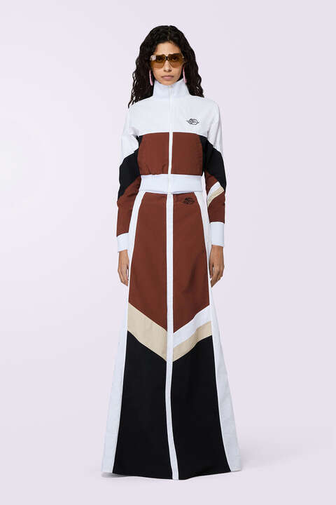 Fiorucci Angels Embroidery Cropped Track Jacket Brown