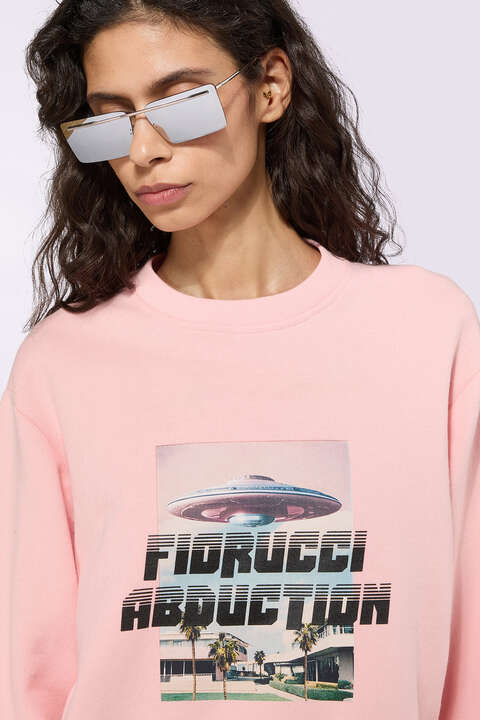 Fiorucci Abduction Regular Sweatshirt Pink