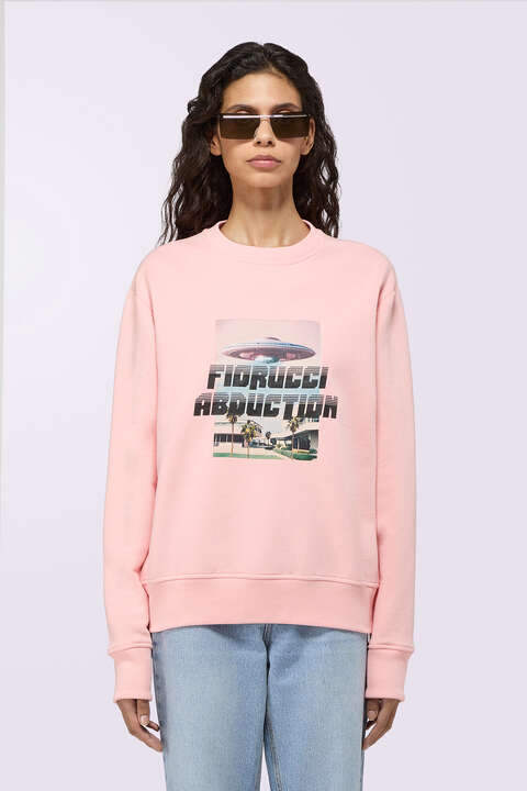 fiorucci Abduction Regular Sweatshirt Pink