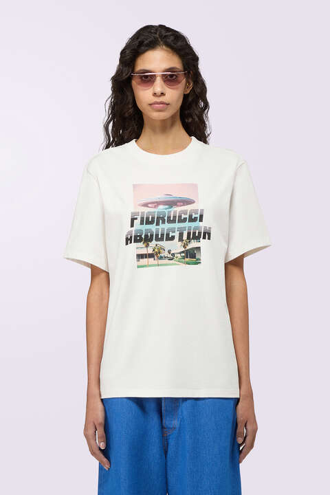 fiorucci Abduction Regular T-Shirt Cream