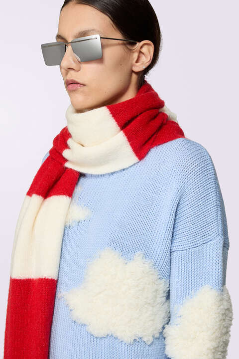 Fiorucci Angels Clouds Knit Jumper Blue