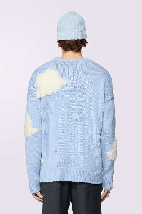 Fiorucci Angels Clouds Knit Jumper Blue