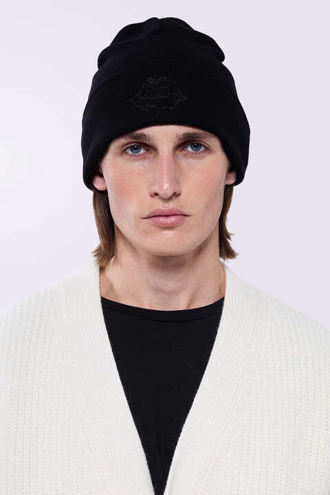 Fiorucci Angels Embroidered Beanie Black