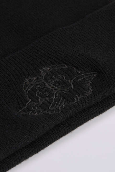 Fiorucci Angels Embroidered Beanie Black