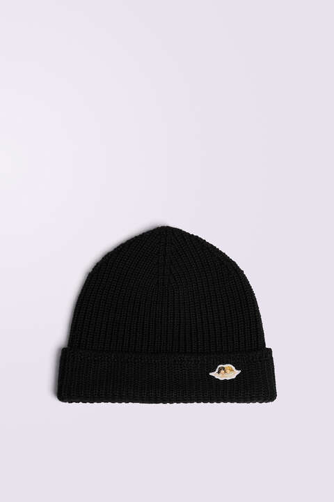 fiorucci Angels Patch Beanie Black