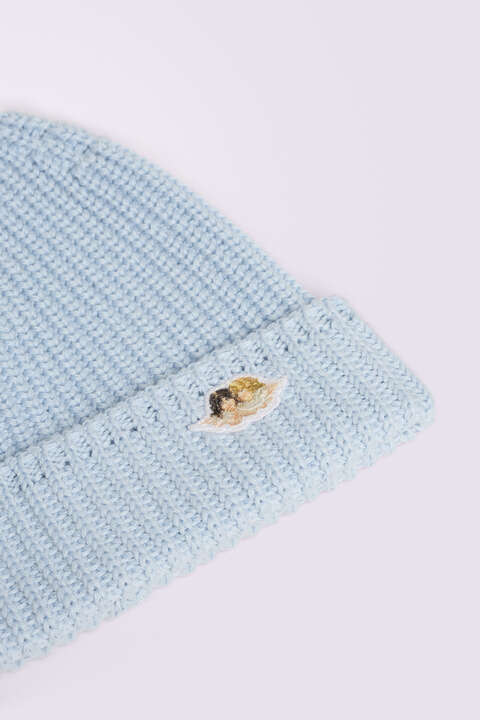 Fiorucci Angels Patch Beanie Blue