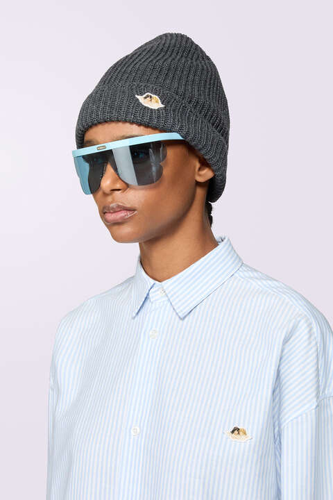 Fiorucci Angels Patch Beanie Grey