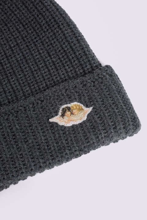 Fiorucci Angels Patch Beanie Grey