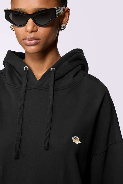 Fiorucci Angels Patch Hoodie Black