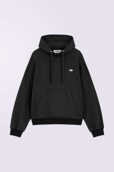 Fiorucci Angels Patch Hoodie Black