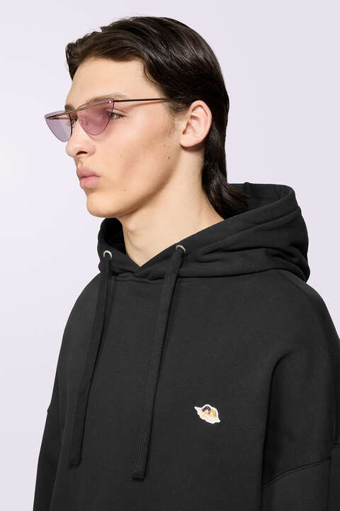 Fiorucci Angels Patch Hoodie Black