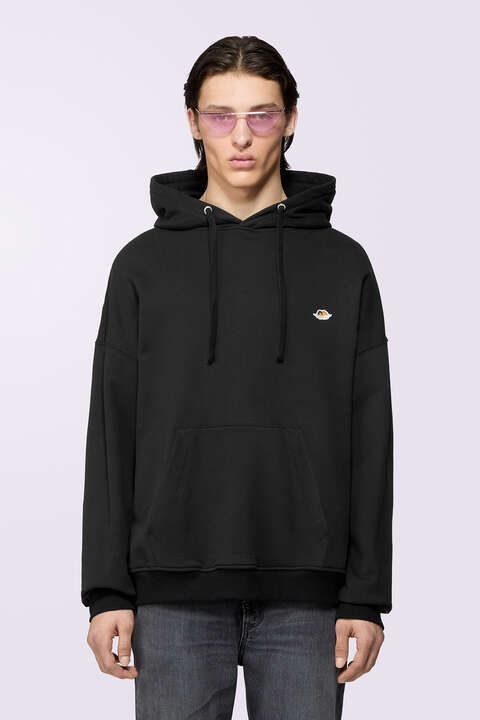 fiorucci Angels Patch Hoodie Black