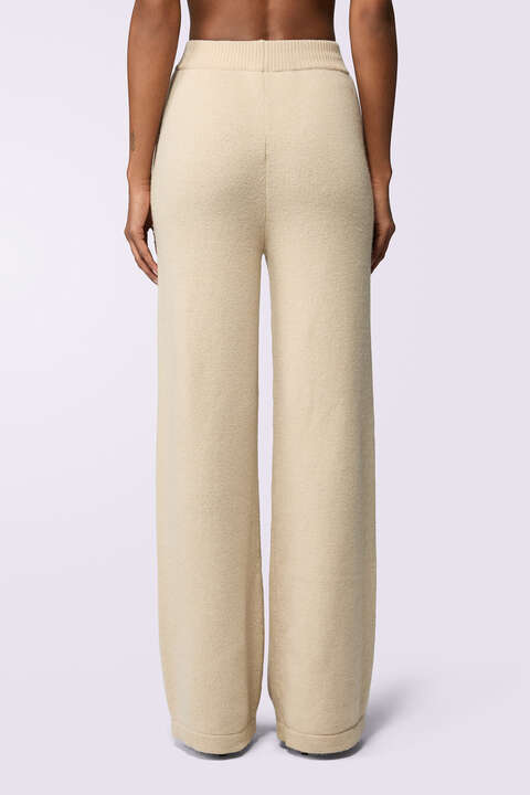 Fiorucci Angels Patch Knit Trousers Beige