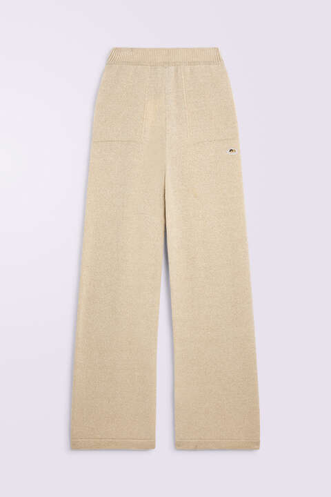 fiorucci Angels Patch Knit Trousers Beige