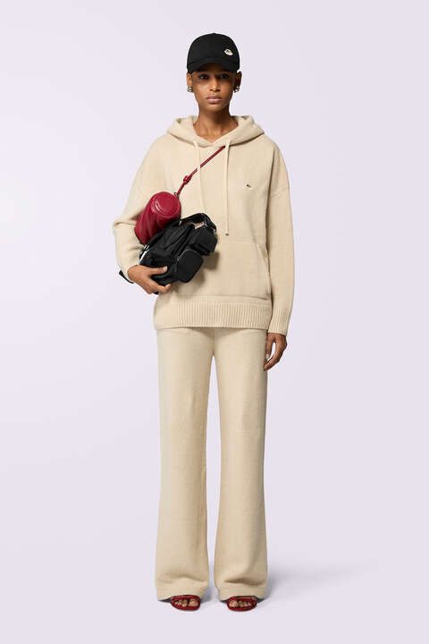 fiorucci Angels Patch Knit Trousers Beige