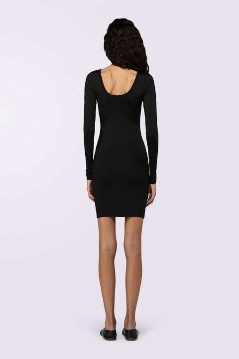 Fiorucci Angels Patch Mini Dress Black