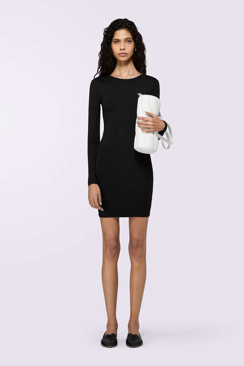 fiorucci Angels Patch Mini Dress Black