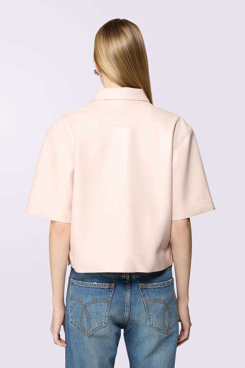 Fiorucci Angels Patch Polo Shirt Pink