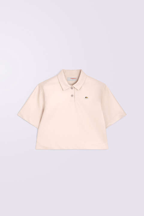 Fiorucci Angels Patch Polo Shirt Pink