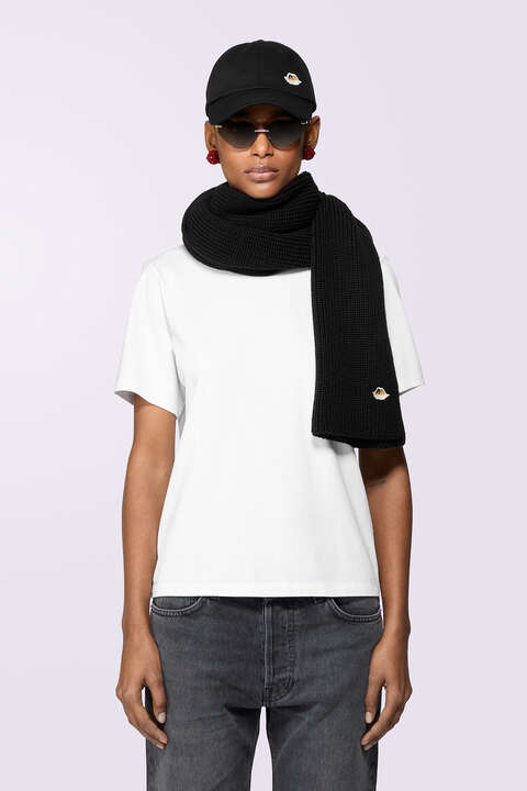Fiorucci Angels Patch Scarf Black