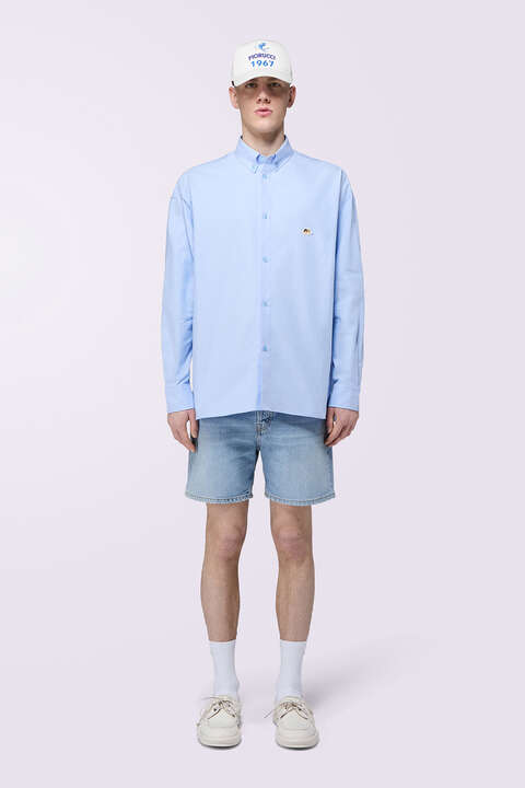 fiorucci Angels Patch Shirt Blue