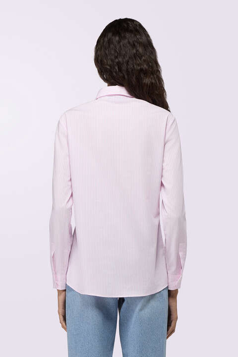 Fiorucci Angels Patch Striped Shirt Pink