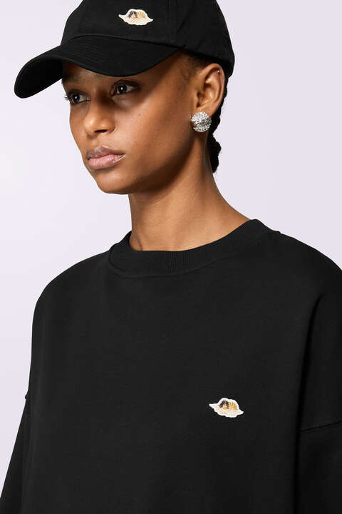 Fiorucci Angels Patch Sweatshirt Black