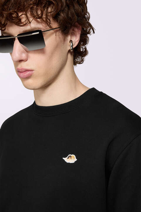 Fiorucci Angels Patch Sweatshirt Black