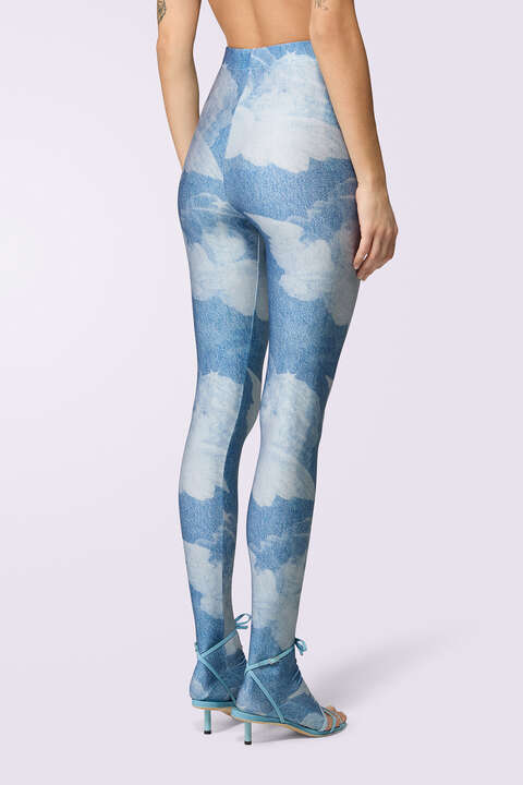Fiorucci Angels Semi-Footed Leggings Blue