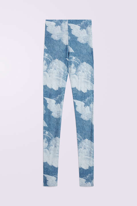 Fiorucci Angels Semi-Footed Leggings Blue