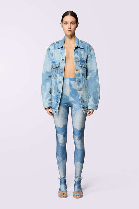 fiorucci Angels Semi-Footed Leggings Blue