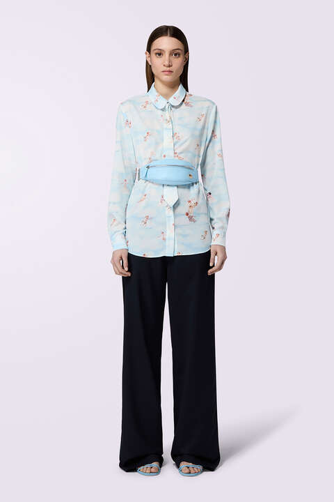 fiorucci Beatitudo Print Shirt Blue