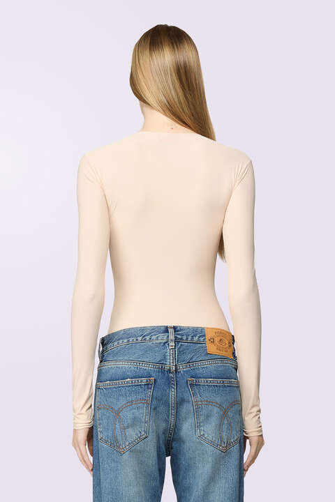 Fiorucci Cash And Carry Bodysuit Beige