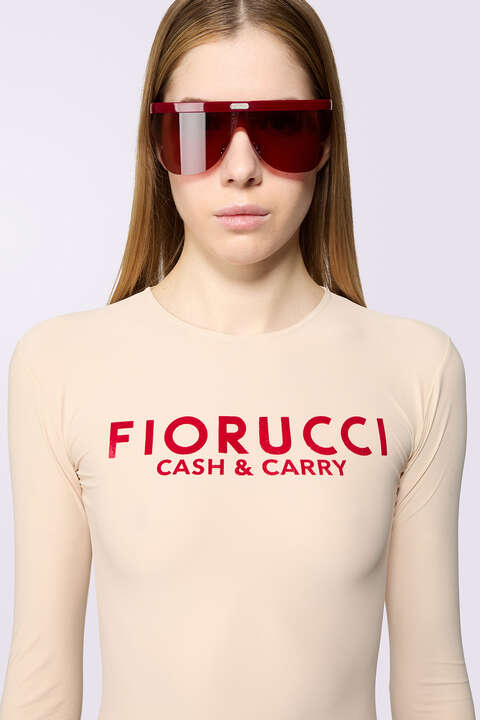 Fiorucci Cash And Carry Bodysuit Beige