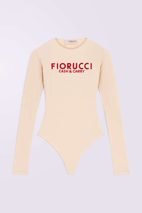 Fiorucci Cash And Carry Bodysuit Beige