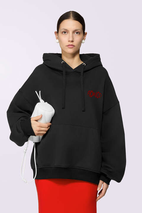 fiorucci Cherry Mouth Hoodie Black