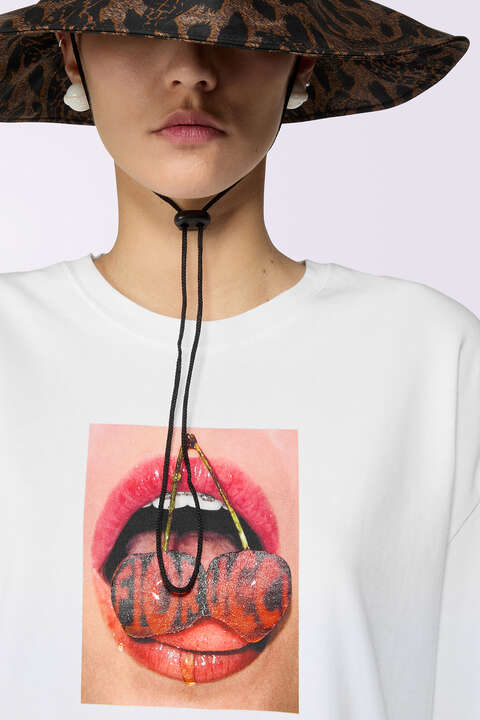Fiorucci Cherry Mouth T-Shirt White