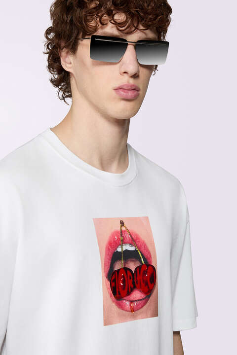 Fiorucci Cherry Mouth T-Shirt White