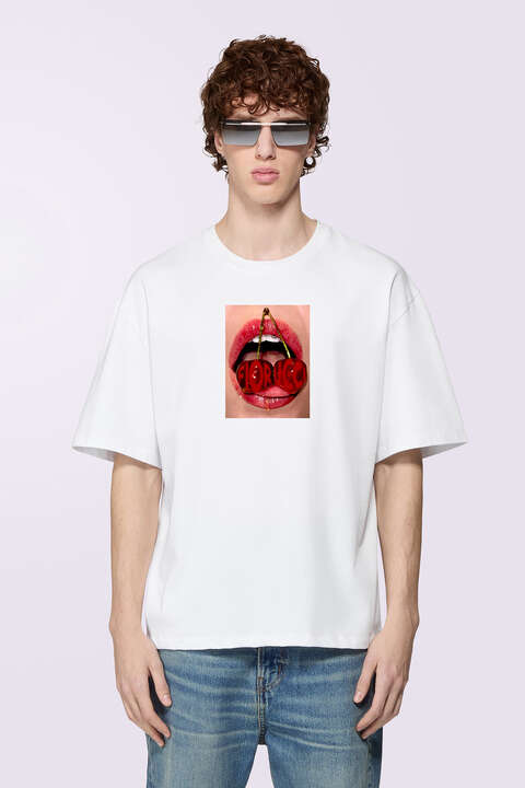 fiorucci Cherry Mouth T-Shirt White